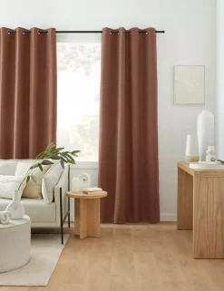 Outlet Orange Dion Blackout Curtain Sheer Curtains & Window Sheer Panels|Blackout Window Curtains