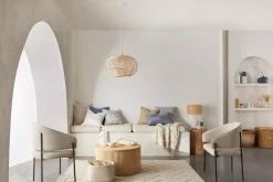 Hot Pampas Bouquet in Vase Artificial Plants