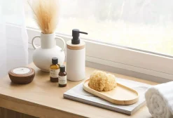 Hot Pampas Bouquet in Vase Artificial Plants