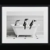 Hot Penguins in Bathtub Printed Framed Canvas Printed & Photography Wall Art Canvases