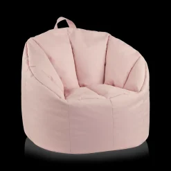 New Pink Canvas Bean Bag Junior Bedroom Furniture