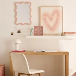 Discount Pink Wavy Mirror Junior Wall Decor & Mirrors