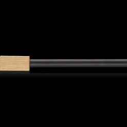 Online Rectangular Wood Curtain Rod Set - Diameter 22/25 mm Curtain Rods