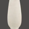New Ribbed Ceramic Table Vase Modern Decorative Vases|Home Decorative Items & Objects