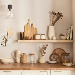 New Ribbed Ceramic Table Vase Modern Decorative Vases|Home Decorative Items & Objects