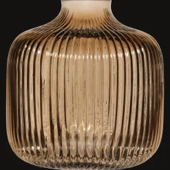 Online Ribbed Decorative Glass Vase Home Decorative Items & Objects