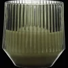 Ribbed Glass LED Candle Candles & Candle Stick Holders