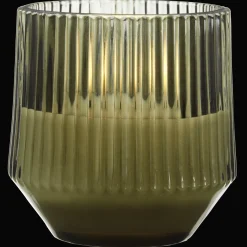 Ribbed Glass LED Candle Candles & Candle Stick Holders