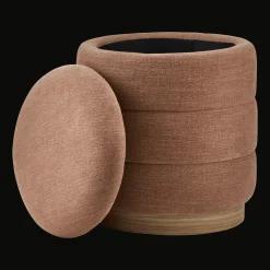 Clearance Ribbed Ottoman with Storage Entryway Benches Ottomans And Poufs|Ottomans & Benches