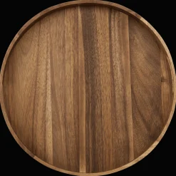 Hot Round Acacia Wood Tray Home Decorative Items & Objects