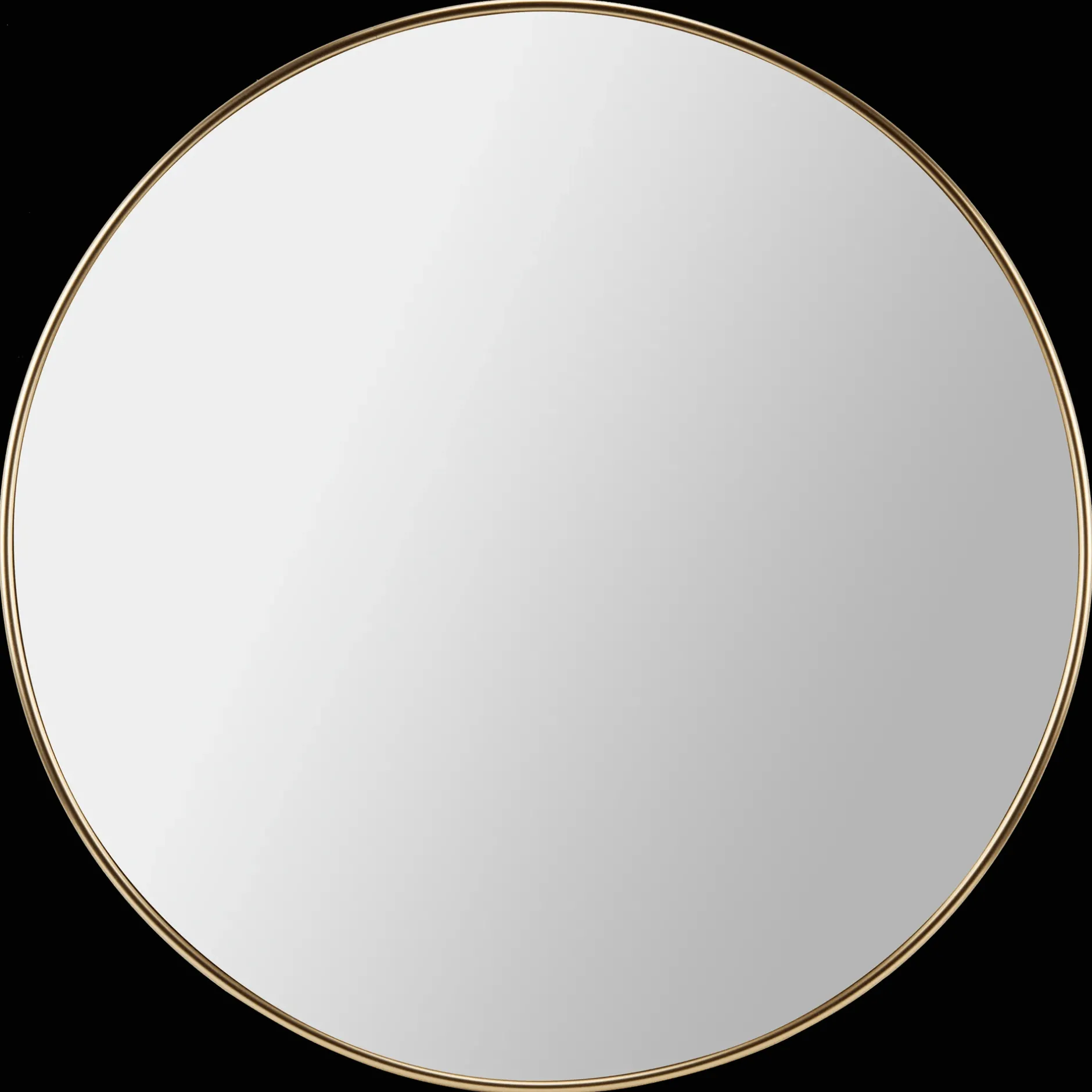 Discount Round Gold Aluminum Frame Mirror Mirrors