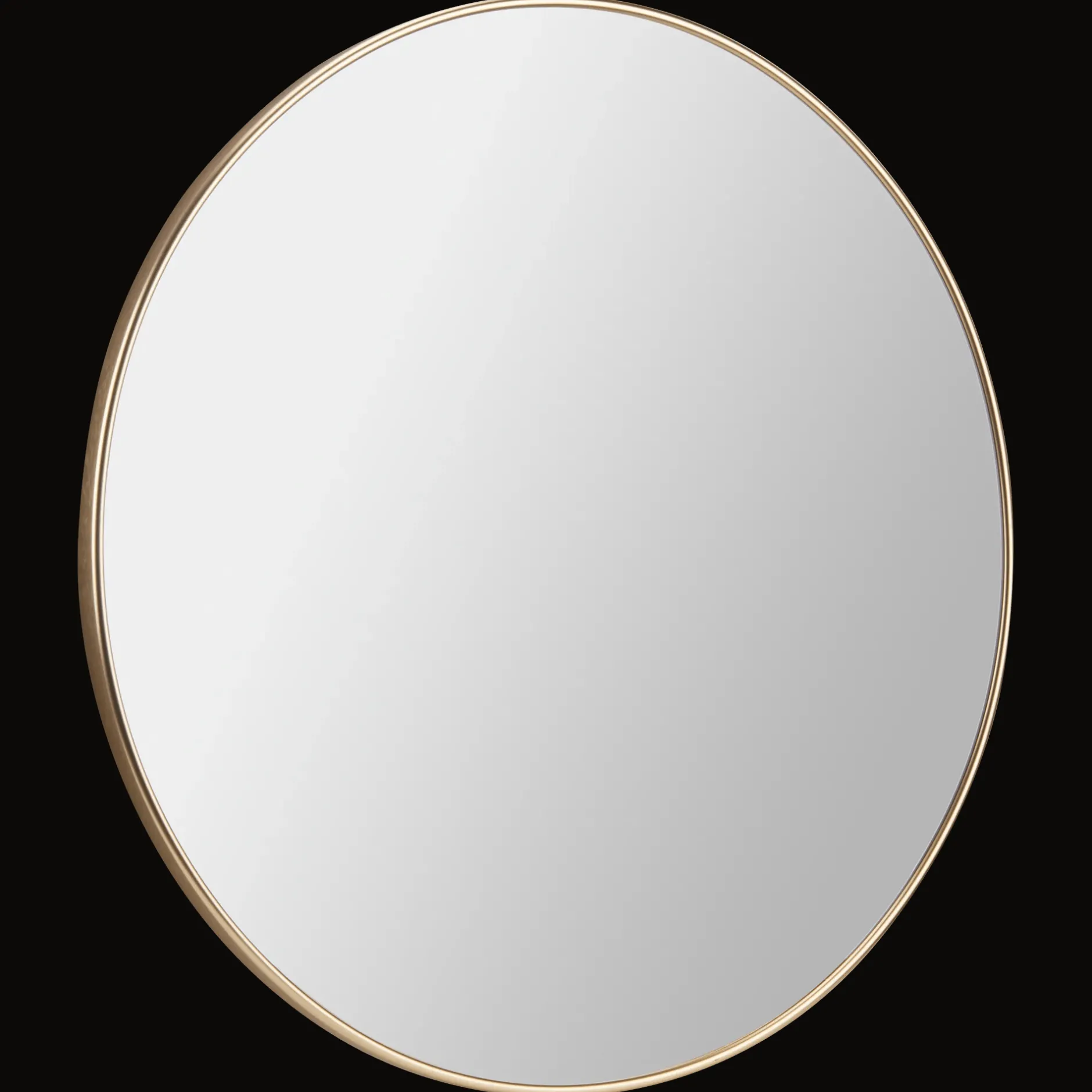Discount Round Gold Aluminum Frame Mirror Mirrors