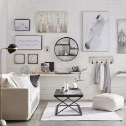 Clearance Round Metal Wall Shelf Wall Decorations