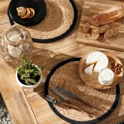 Hot Round Natural Fiber Placemat Dinnerware|Tablecloths & Placemats