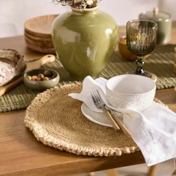 Outlet Round Natural Fiber Placemat Dinnerware|Tablecloths & Placemats