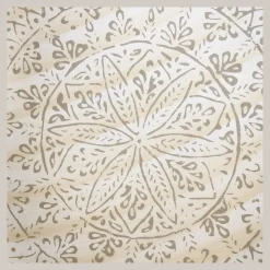 Discount Round Patterned Wood Tray Home Decorative Items & Objects