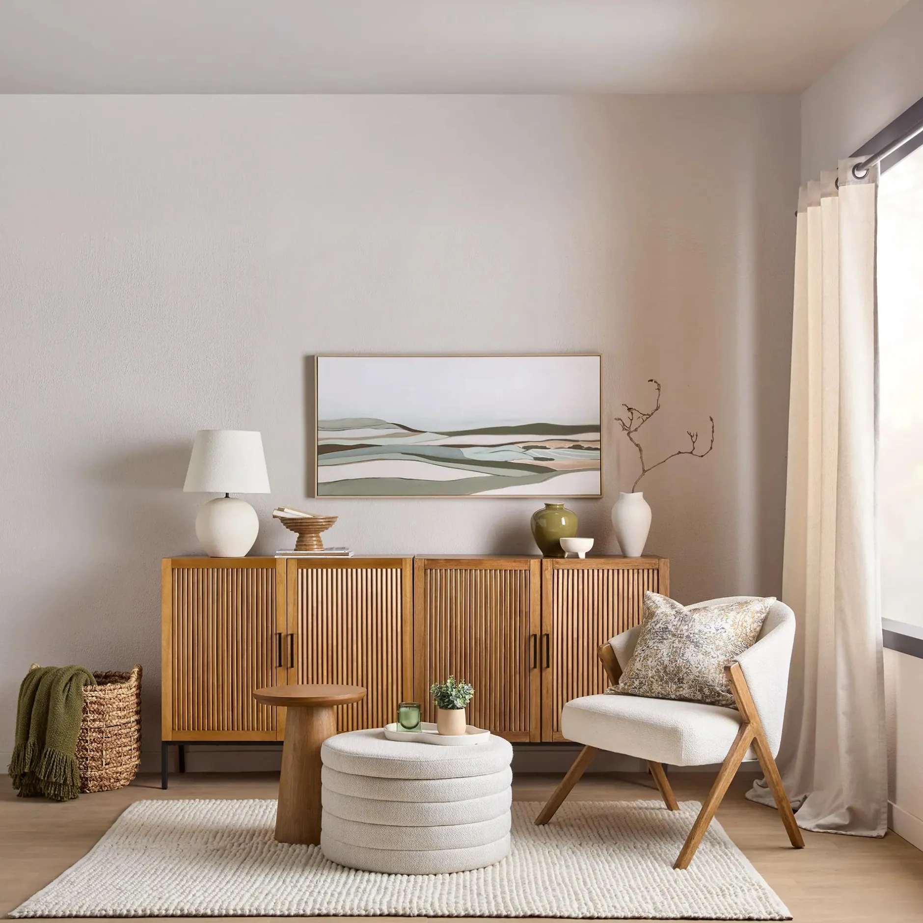 Round Storage Fabric Ottoman Entryway Benches Ottomans And Poufs|Ottomans & Benches