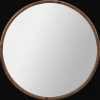 New Round Wood Frame Mirror Mirrors