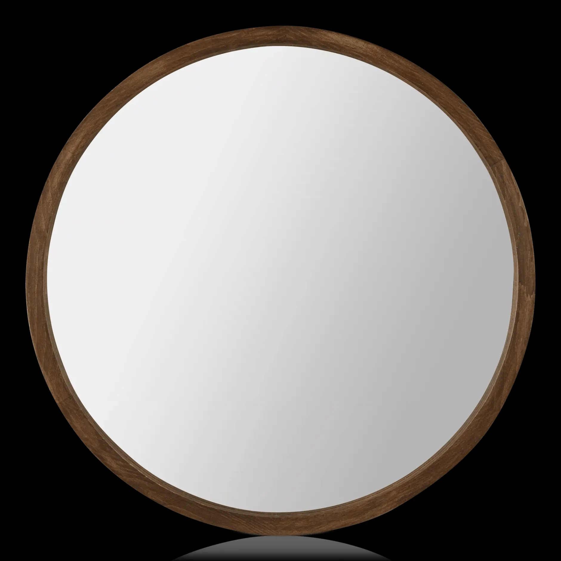 Discount Round Wood Framed Mirror Mirrors