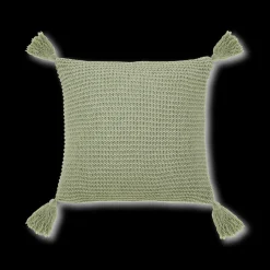 Discount Sage Erna Decorative Pillow with Tassels Junior Throw Pillows
