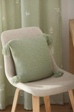 Discount Sage Erna Decorative Pillow with Tassels Junior Throw Pillows