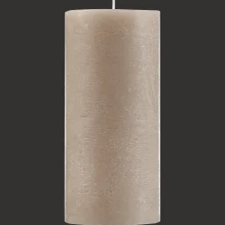 New Sand Marled Pillar Candle Candles & Candle Stick Holders