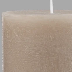 New Sand Marled Pillar Candle Candles & Candle Stick Holders