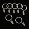 Clearance Satin Set of 7 Metal Clip Rings Curtain Rod Set Accessories|Curtain Rods