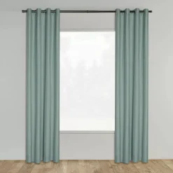 Discount Seafoam Aqua Darja Blackout Curtain Sheer Curtains & Window Sheer Panels|Blackout Window Curtains