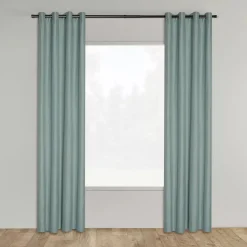 Discount Seafoam Aqua Darja Blackout Curtain Sheer Curtains & Window Sheer Panels|Blackout Window Curtains