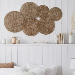 Online Seagrass Circles Wall Art Wall Decorations