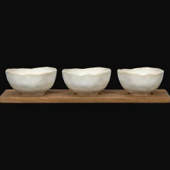 Outlet Set of 3 Bowls With Tray Dinnerware|Kitchen & Dining Accessories