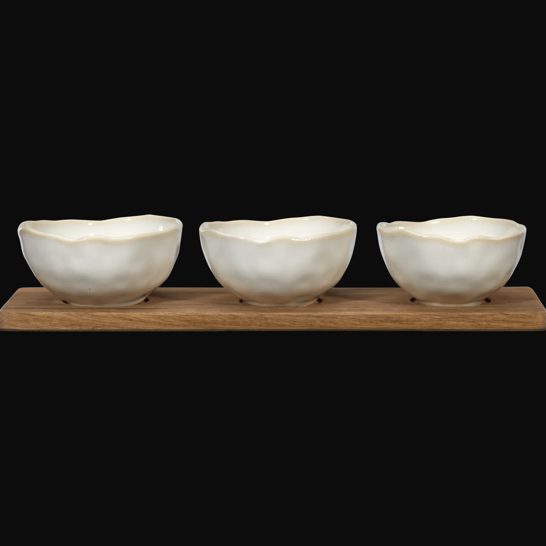Outlet Set of 3 Bowls With Tray Dinnerware|Kitchen & Dining Accessories