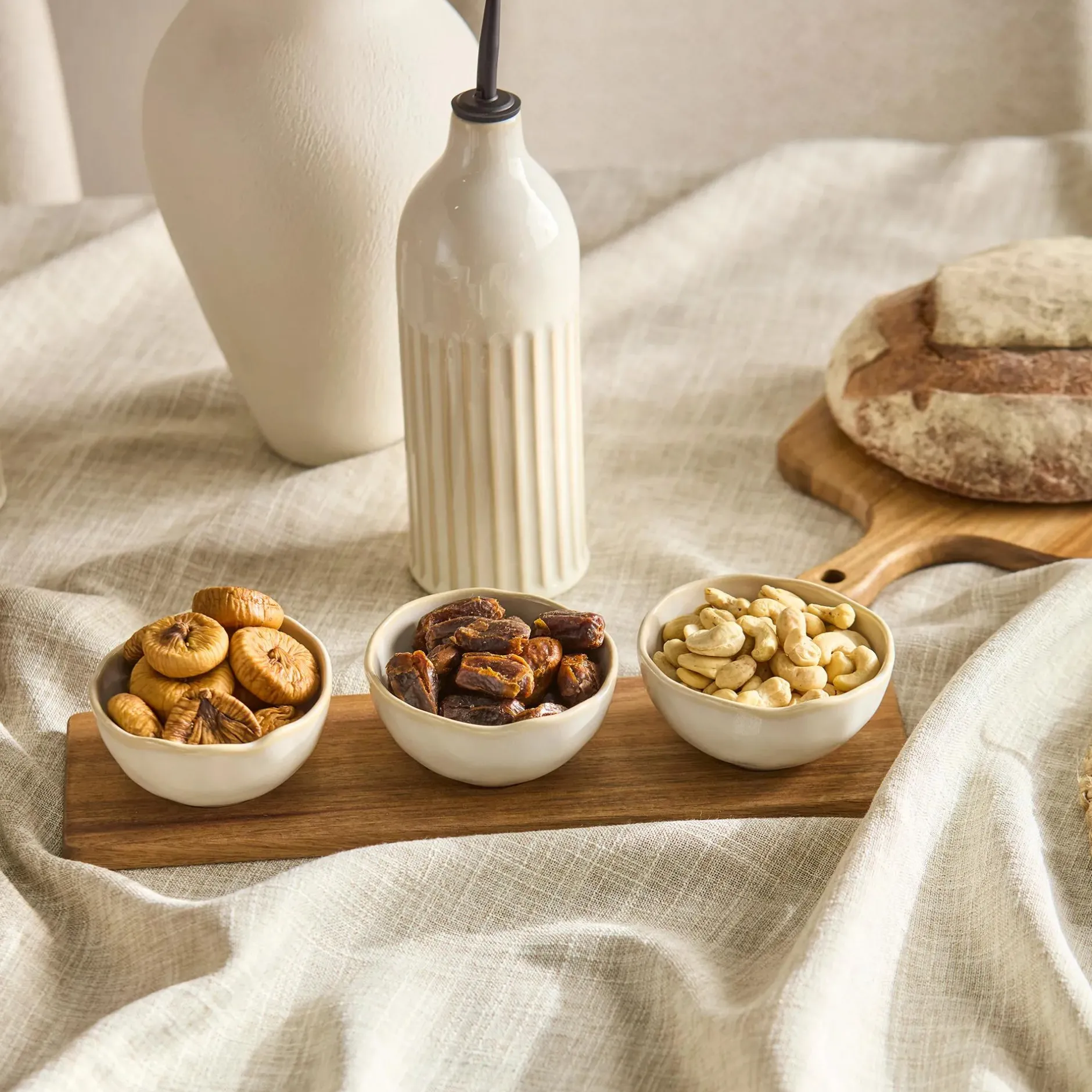 Outlet Set of 3 Bowls With Tray Dinnerware|Kitchen & Dining Accessories