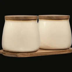 Hot Set of 2 Ceramic Jar Dinnerware|Kitchen & Dining Accessories