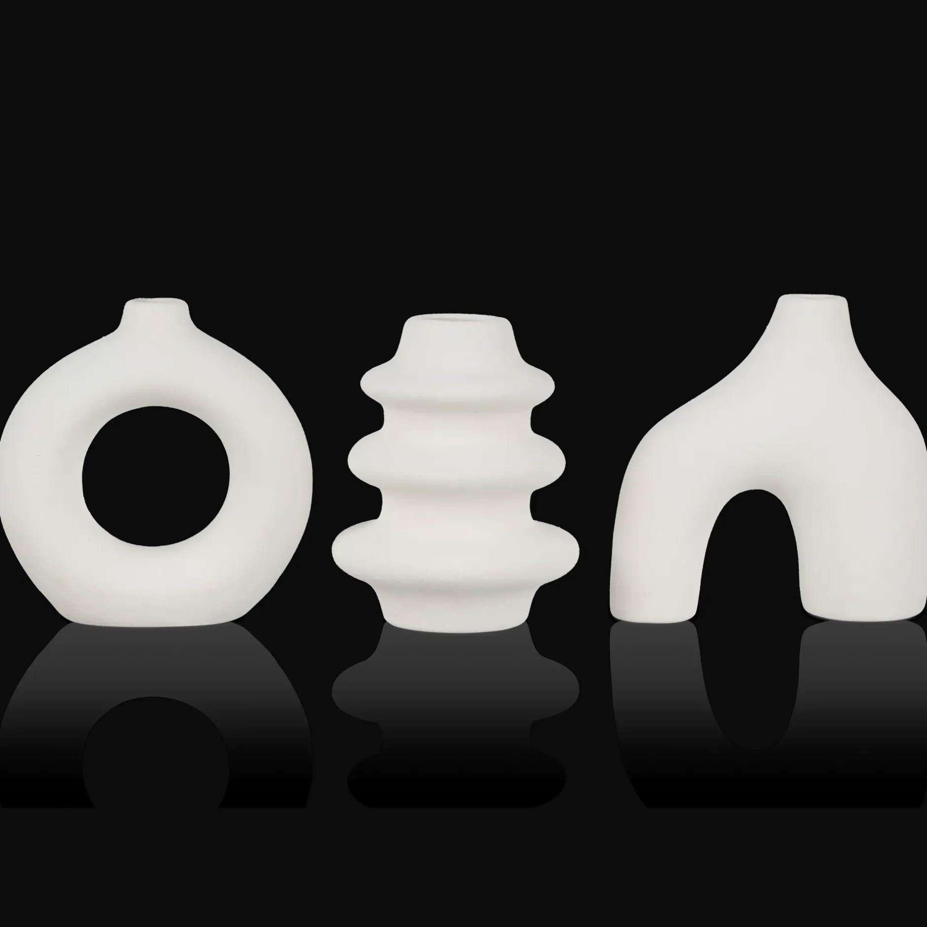 Set of 3 Decorative Table Vases Modern Decorative Vases|Home Decorative Items & Objects