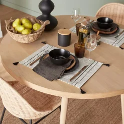 Outlet Set of 4 Fabric Placemats with Tassels Dinnerware|Tablecloths & Placemats