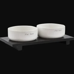 New Set of 2 pet bowls Home Decorative Items & Objects