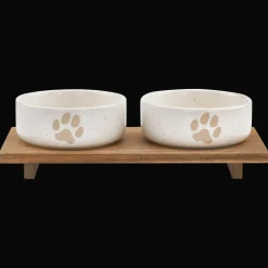 Sale Set of 2 Pet Paw Ceramic Bowls Home Decorative Items & Objects
