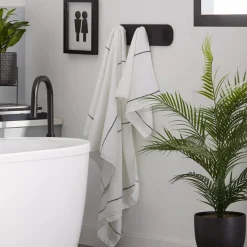 Discount Set of 3 Wall Hooks on Plaque Bathroom Wall Decor