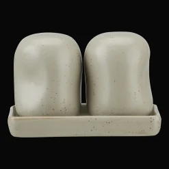 Outlet Set of Salt and Pepper Shakers on Tray Dinnerware
