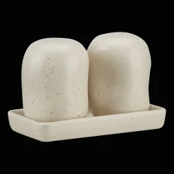 Online Set of Salt and Pepper Shakers on Tray Dinnerware