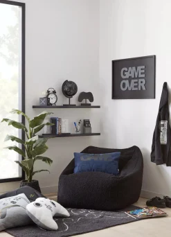 Outlet Sherpa Bean Bag Chair Junior Bedroom Furniture