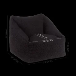 Outlet Sherpa Bean Bag Chair Junior Bedroom Furniture