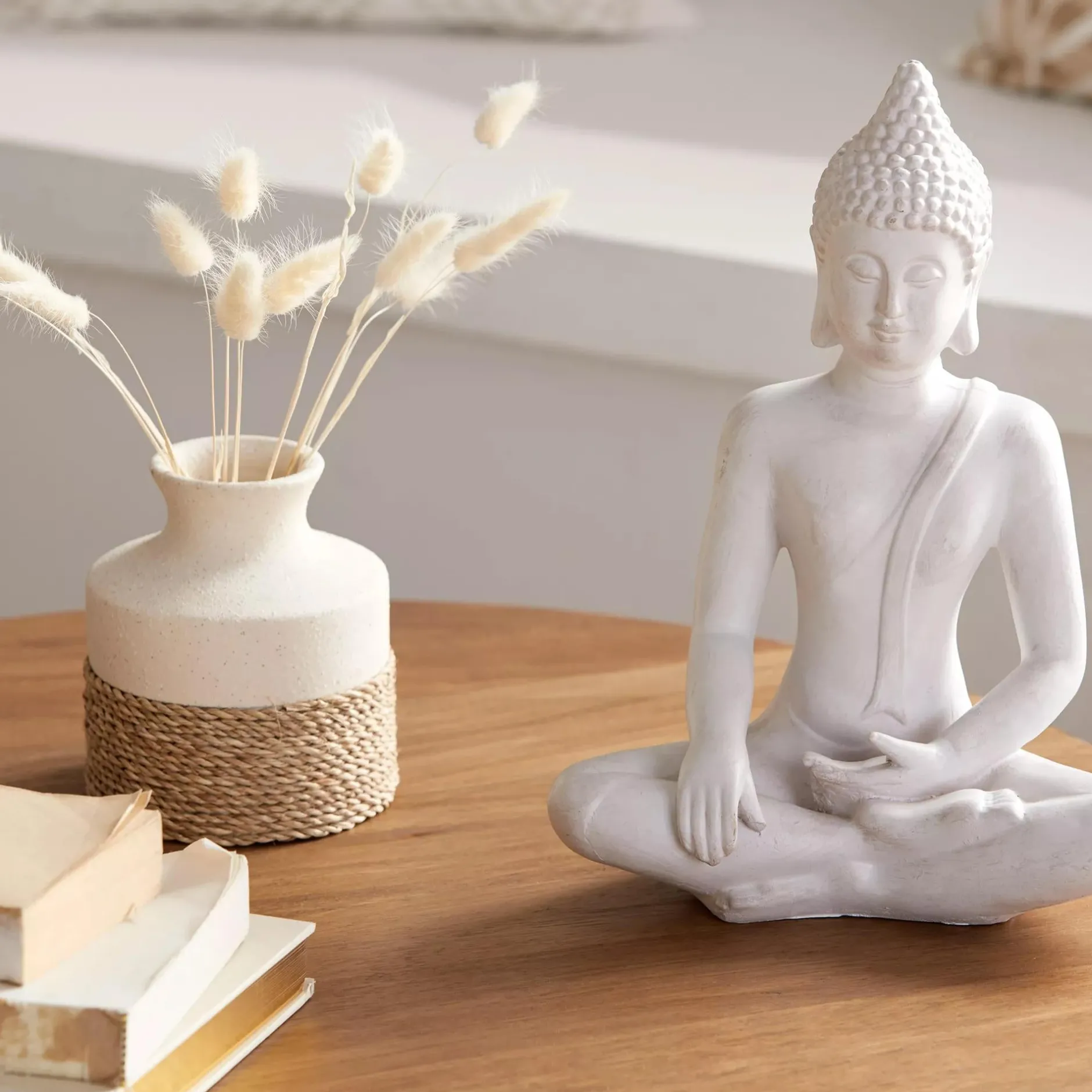 Discount Speckled Ceramic and Rattan Vase Modern Decorative Vases|Home Decorative Items & Objects