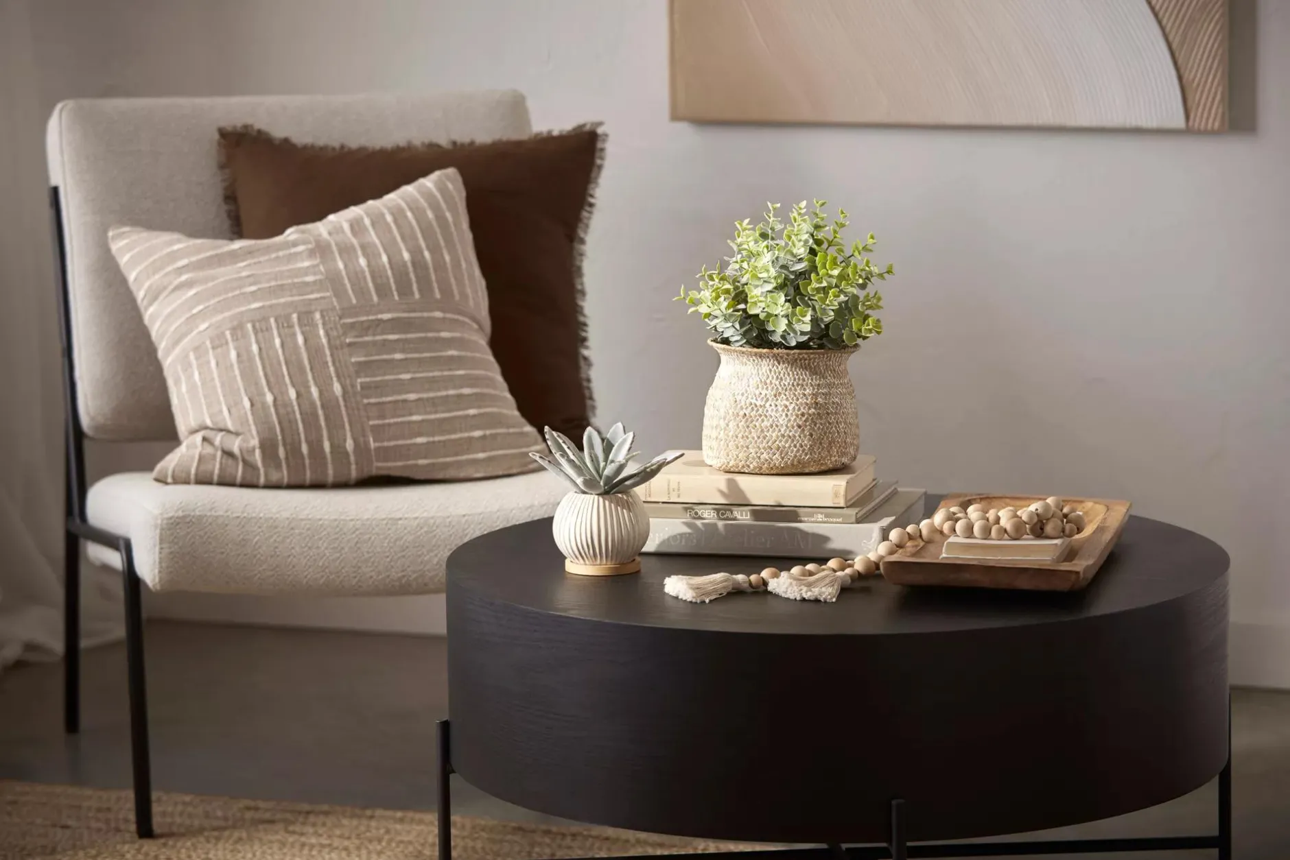 New Succulent in Ceramic Pot Artificial Plants