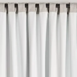 New Taupe Chita Back Tab Blackout Curtain Sheer Curtains & Window Sheer Panels|Blackout Window Curtains