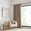 Hot Taupe Dion Blackout Curtain Sheer Curtains & Window Sheer Panels|Blackout Window Curtains