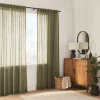 Sale Taza Back-Tab/Rod-Pocket Curtain Sheer Curtains & Window Sheer Panels|Room Darkening & Light Filtering Curtains