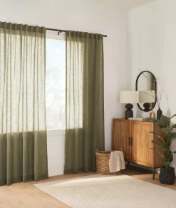 Sale Taza Back-Tab/Rod-Pocket Curtain Sheer Curtains & Window Sheer Panels|Room Darkening & Light Filtering Curtains